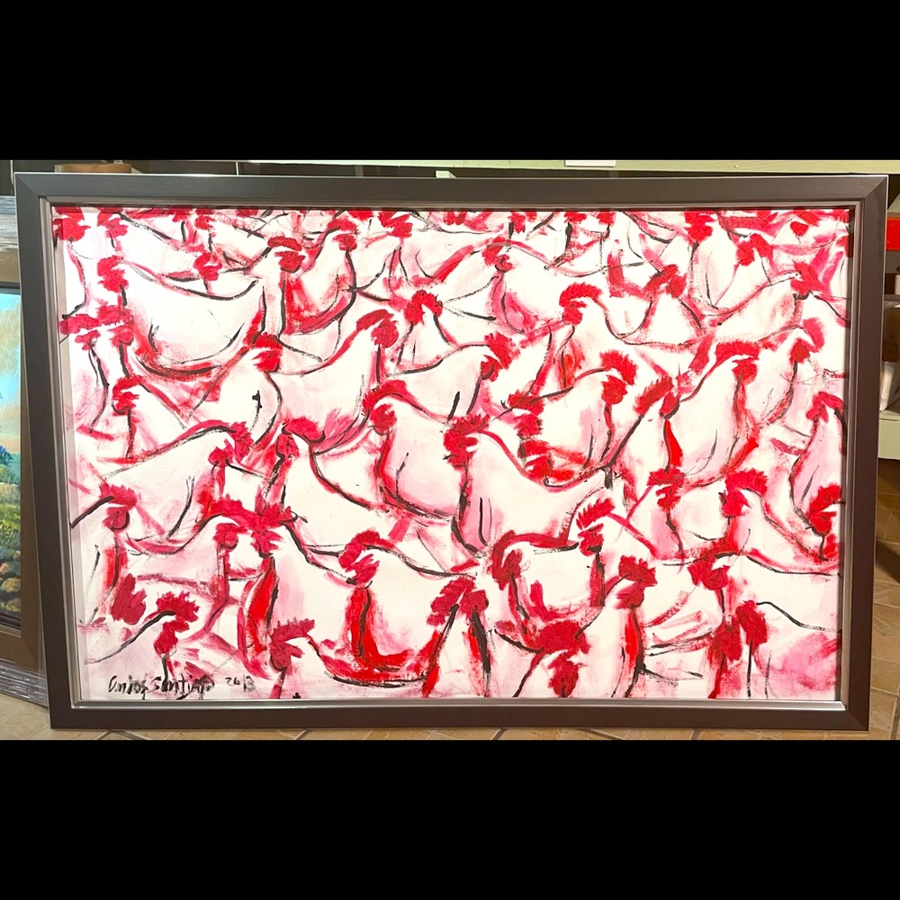 Original paint 36”x48” C. Santiago